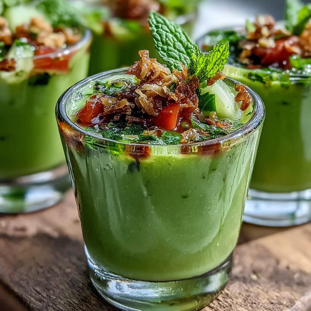 Cucumber-Mint Gazpacho Shots