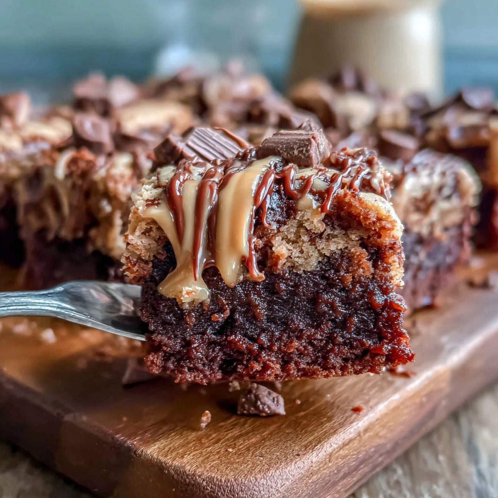Peanut Butter Swirl Brownies