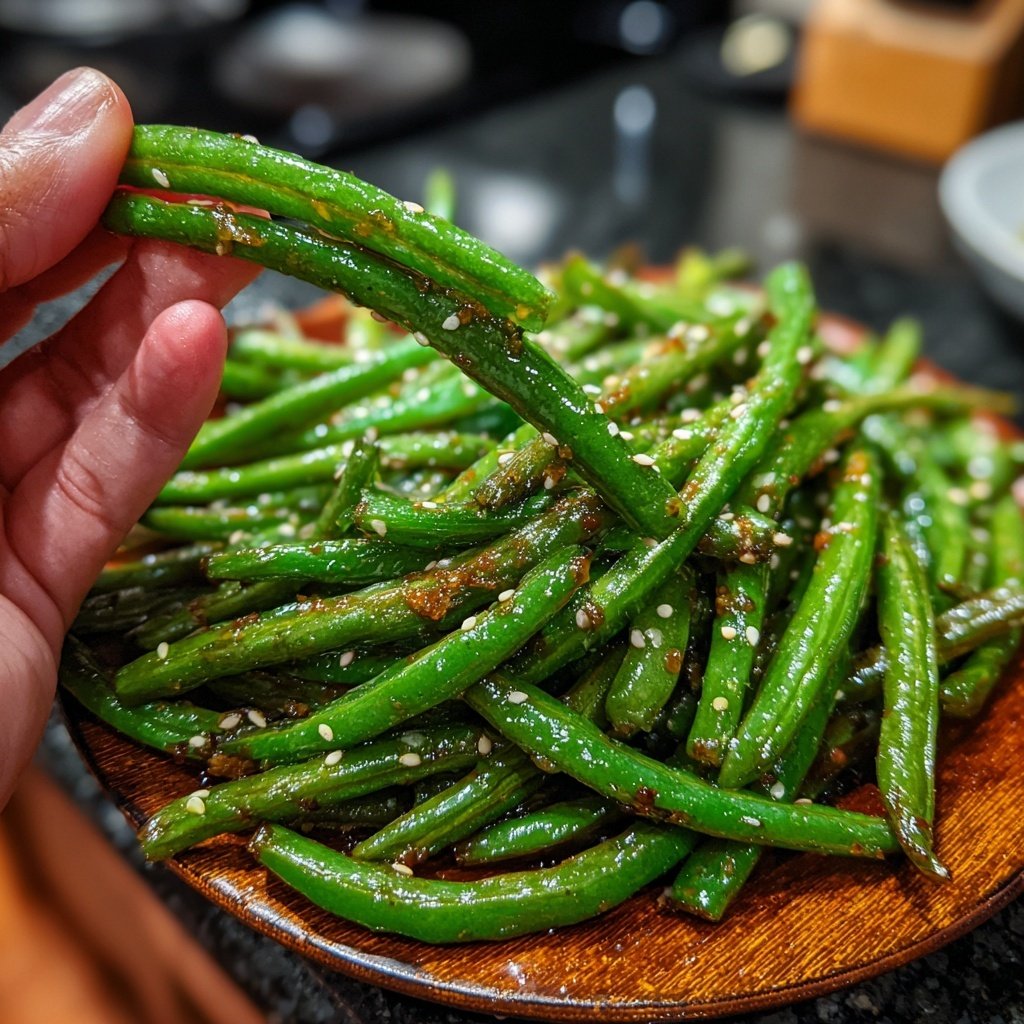 Sesame Garlic Green Beans
