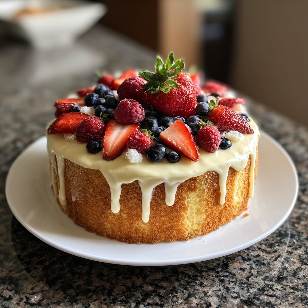 Dessert Vanilla Sponge Cake
