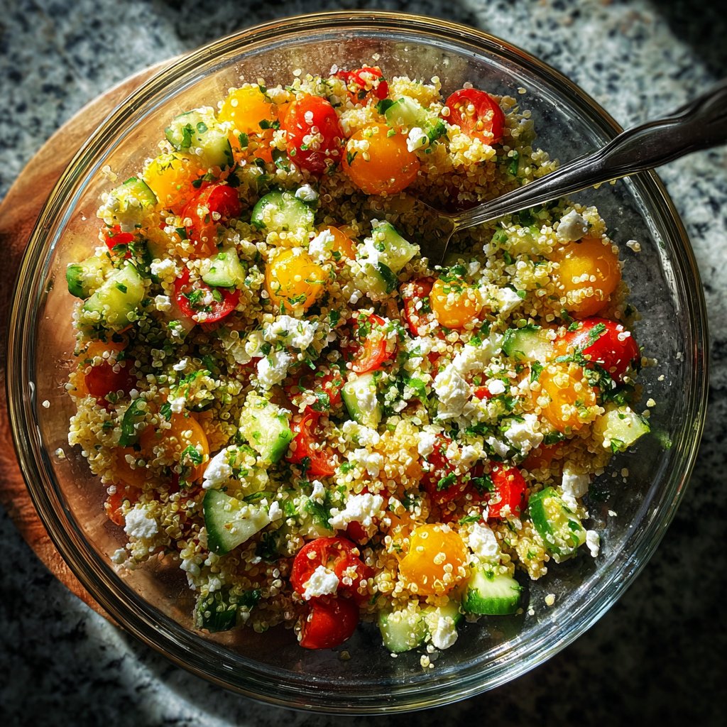 Quinoa Cucumber Salad with Feta