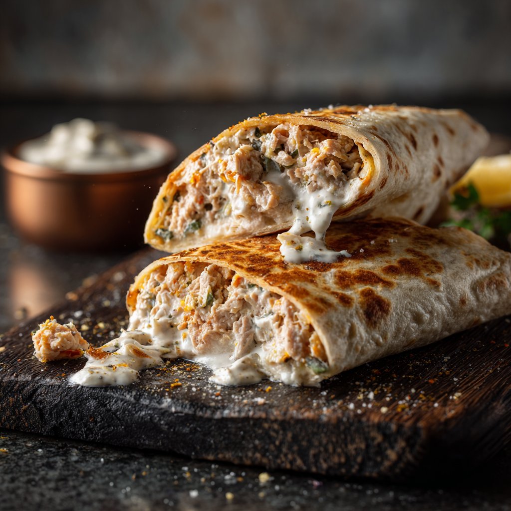 Greek Yogurt Tuna Melt Wrap